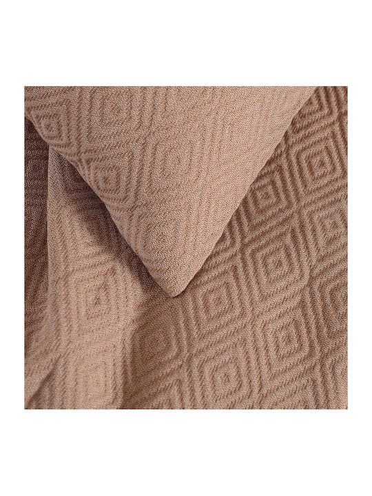 Rythmos Elysse Decken & Couchdecken Dreisitzer-Sofa Wurf Zwei Seiten Jacquard 180x280cm Kaffee