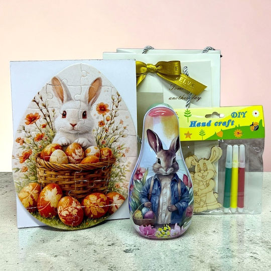 Set Paste Bunny Paint Joy Children Bunny Sweets Puzzle Diy Creative Set In A Gift Bag