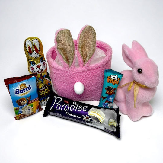 Easter Gift Box Kids Bunny Joy Pink Decorative Bunny Sweets Selection