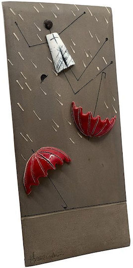 Wall Decor Handmade Made of Ceramic Material 42x21cm