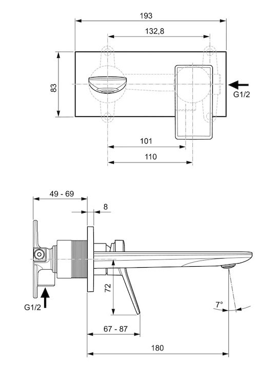 Ideal Standard Baterie Amestecătoare Pentru Chiuvetă Gri