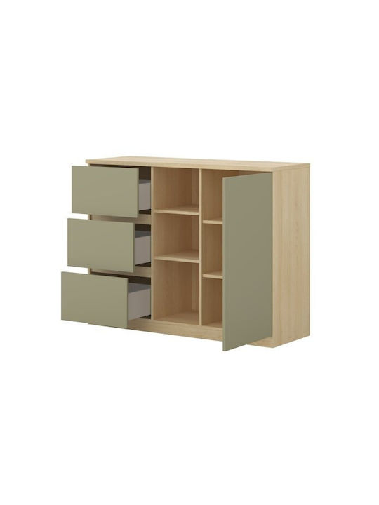 Bufet Nolcala 109 Din Lemn cu Sertare Stejar 42x93x120cm