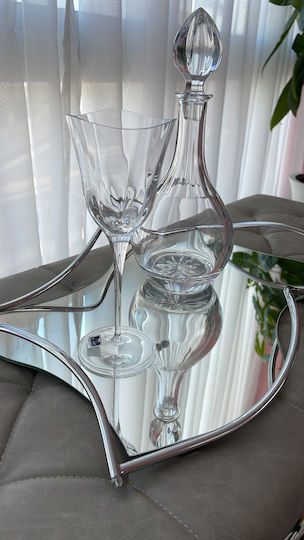 Wedding Tray Made of Silver Crystal