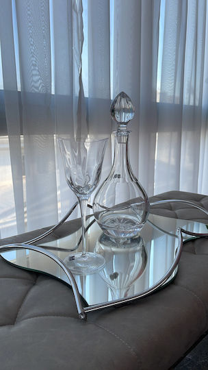 Wedding Tray Made of Silver Crystal