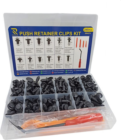 Car Plastic Clips 245 Pieces
