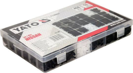 Yato Car Plastic Clips 408 Pieces
