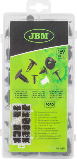 JBM Car Plastic Clips 169 Pieces