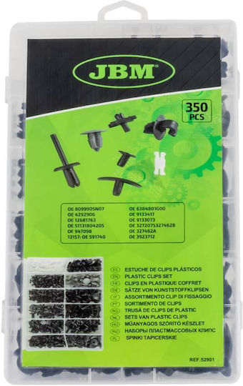 JBM Car Plastic Clips 350 Pieces