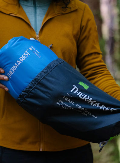Thermarest Αυτοφούσκωτο Μονό Υπόστρωμα Camping Μπλε