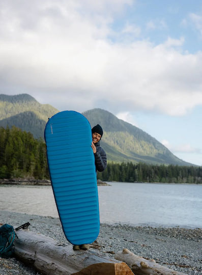 Thermarest Αυτοφούσκωτο Μονό Υπόστρωμα Camping Μπλε