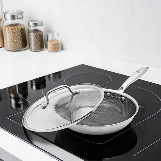 Brunbeste Pan from Steel with Lid with Non-Stick Coating 30cm