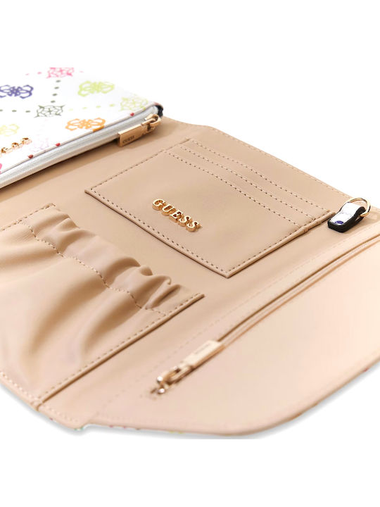 Guess Silia Organizer Women Guess Εκρου Μωβ Φουξια Twgm9890160-multi-logo