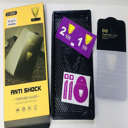 Anti Shock 0.26mm Full Face Tempered Glass Black (Galaxy M21)