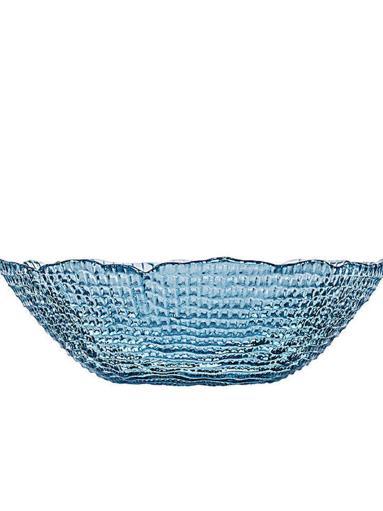 Estia Roche Σαλατιέρα Γυάλινη Μπλε 19.5x7.5cm