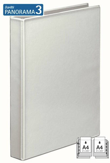 Bantex Mape Mecanice Cu Buzunar Pp Laminat 2 Inele În Formă De Arc 25 Mm 42 Mm Cotor Alb
