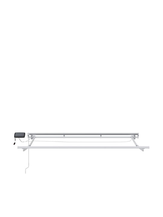 vidaXL Terrasse Markise mit Roten LEDs 3x2.5m
