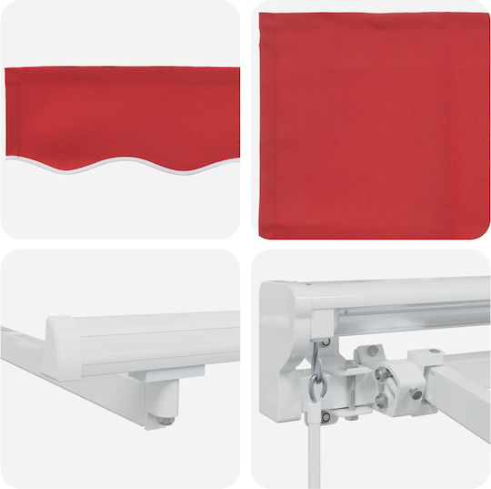 vidaXL Awning Frame Red