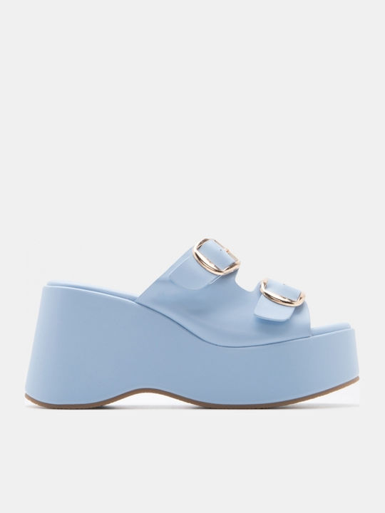 Sommer Damenplattformen Hellblaue