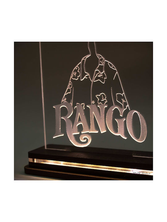World of Wood Led Kids Decorative Lamp Rango White 20x15cm
