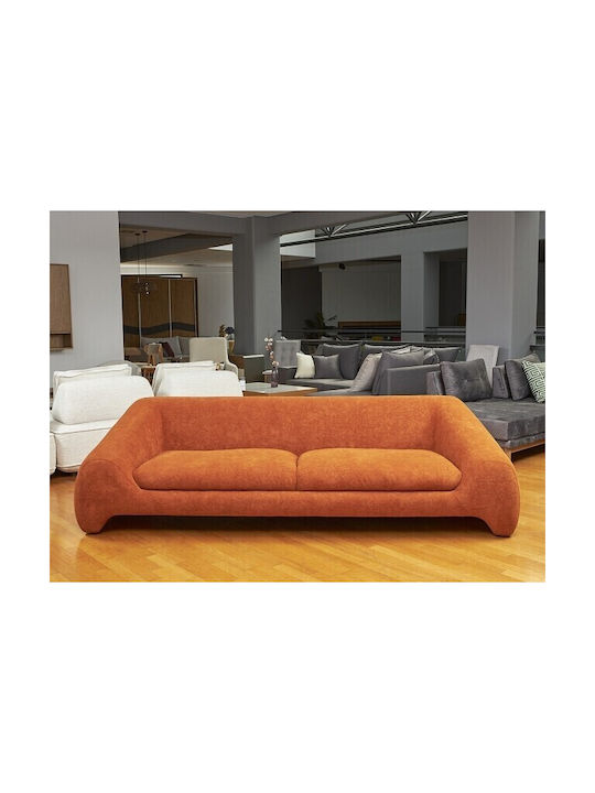 Olivo Three-Seater Couch Orange 110x100 cm