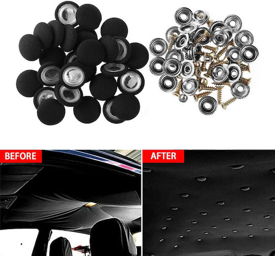 Set 12 Clips Car Ceiling Upholstery Repairs Color Black