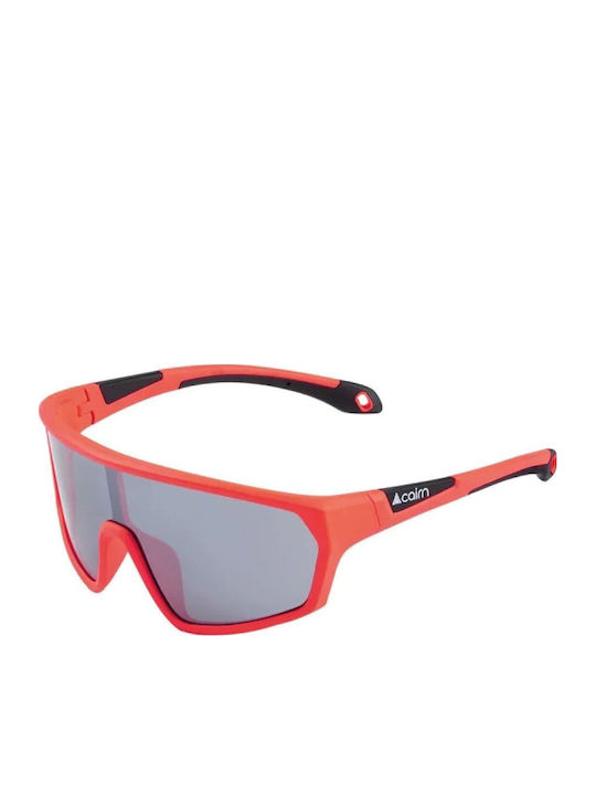 Cairn Unisex Sunglasses with Orange Frame and Orange Polarized Lens JSROCKET-10TU