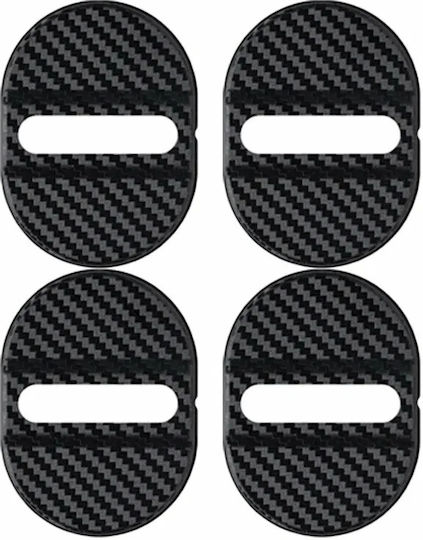 Set Ornamente Încuietoare Uși Carbon Negru