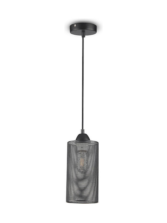 V-TAC Κρεμαστό Φωτιστικό Μαύρο με Ντουί E27 22x125x22εκ.