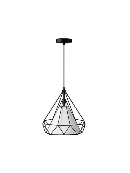 VenCore Pendant Light Black with Socket E27 25x25cm