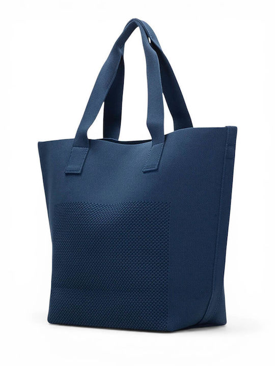 Fabric Women's Shoulder Bag Blue