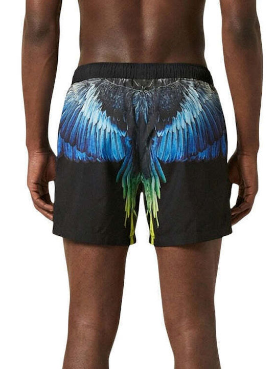 Marcelo Burlon Мъжки Бански Плувни Шорти Черни