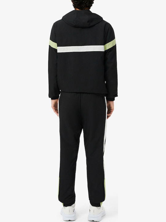 Herren-Sweatpants Set Glänzendes Schwarzes