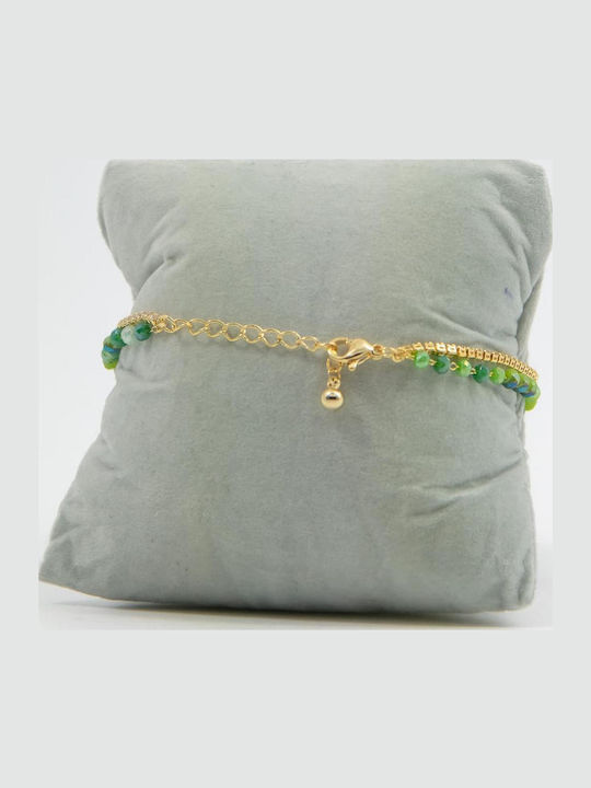Women's Brass Gold Plated Chain Bracelet 16cm