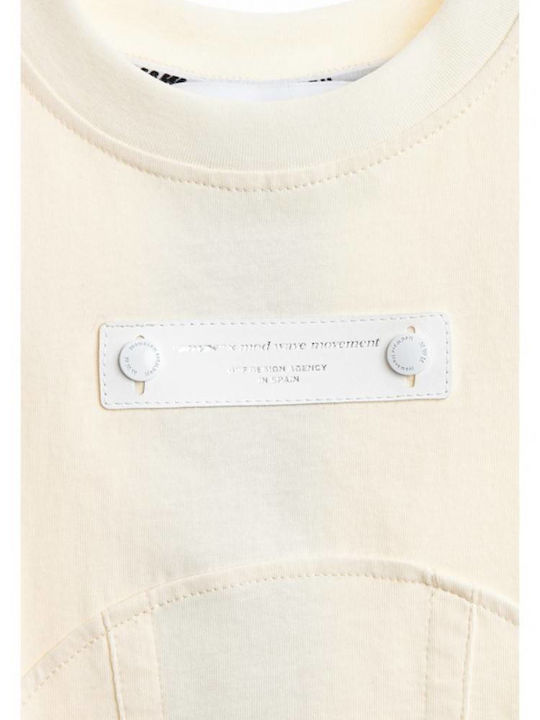 Women's Summer Short Sleeve Blouse Ecru
