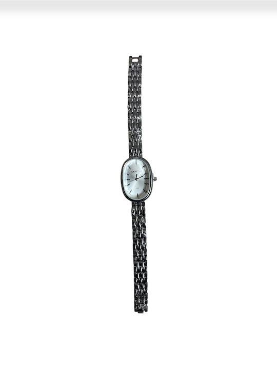 Caryino Womens Watch 35mm Battery With Silver Metal Bracelet