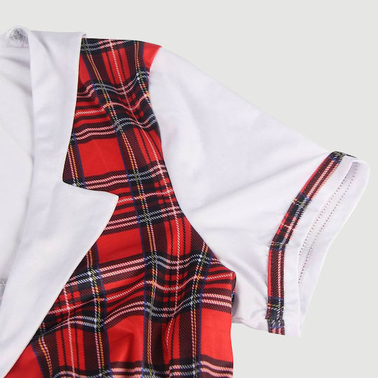 Sexy Costume Student College Style Cosplay Suit Plaid