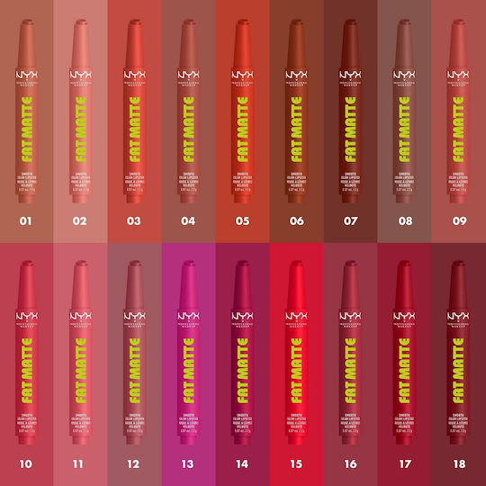 NYX Professional Makeup Fettes Lippenstift Matt 09 Mauve Cloud 2gr