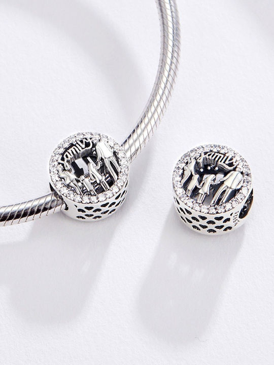 Silver me Талисман Семейство от Сребро със Зиркон ABP0966 Silver me Талисман Семейство от Сребро със Зиркон ABP0966