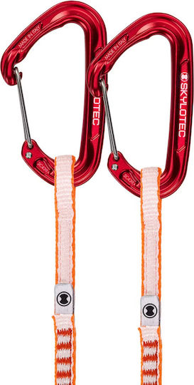 Skylotec Fly-weight Evo Set Ul Climbing Quickdraws 6 Pack 12 Cm Red Gold