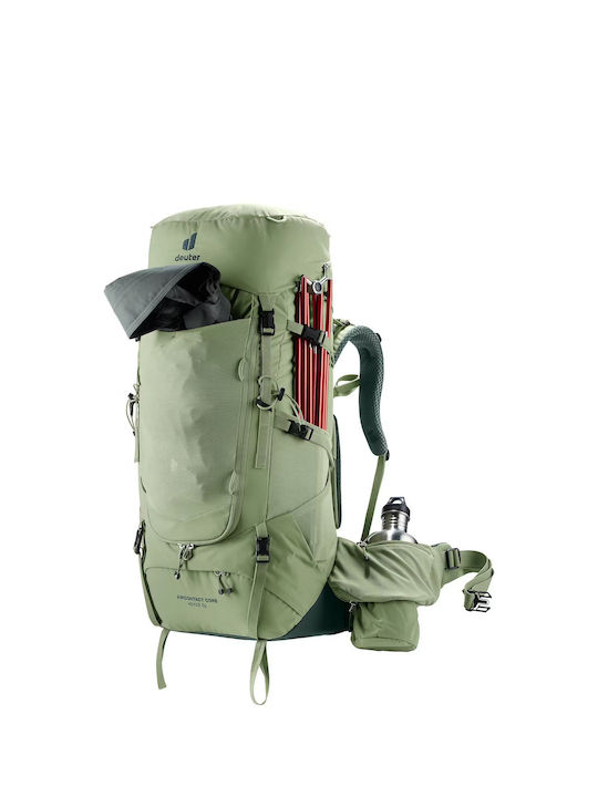 Deuter Aircontact Core 45+10 Sl Ορειβατικό Σακίδιο 10lt Αδιάβροχο Γκρι Daypack