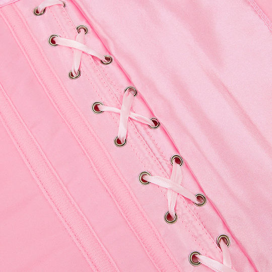 Strapless Corset Satin Strapless Palace Inspired Corset Top Pink