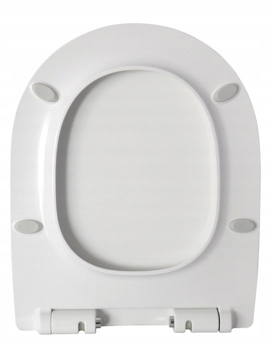 Estiva Toilettensitz Slim Sanftes Schließen Kunststoff Weiß