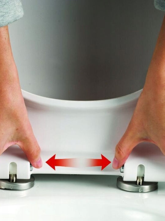 Estiva Toilettensitz Sanftes Schließen Kunststoff Weiß