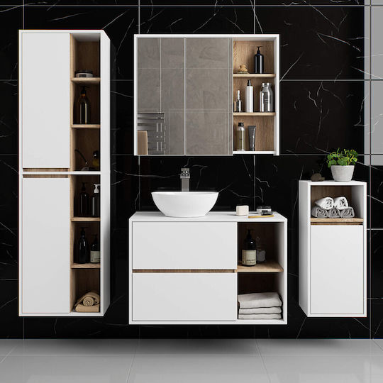Akord Furniture Factory Dulap De Baie 35x30x80cm Sonoma
