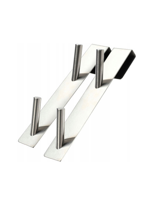 Kadax Double Silver Bathroom Hook
