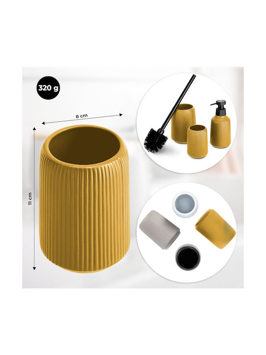 Kadax Ceramic Yellow Cup Holder