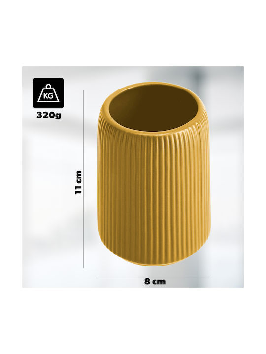 Kadax Ceramic Yellow Cup Holder