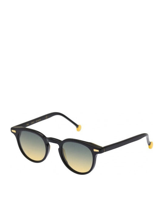 Kyme Unisex Sunglasses with Black Plastic Frame and Multicolour Gradient Lens BOB 1