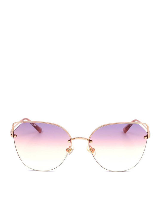 Bolon Ochelari de soare Ροζ Χρυσά cu Metalic Cadru & Violet Lentilă Bolon Ochelari de soare Ροζ Χρυσά cu Metalic Cadru & Violet Lentilă