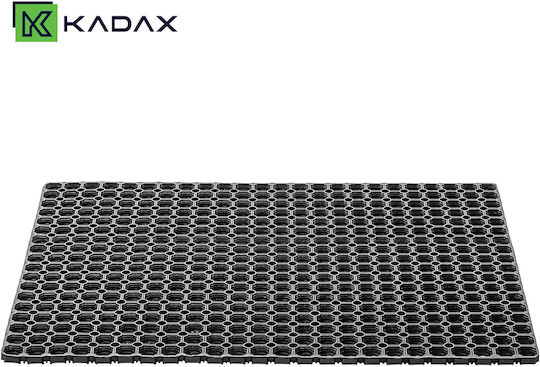 Kadax Входен Неслизащ Килим от Черен Каучук 40x60см Дебелина 18мм